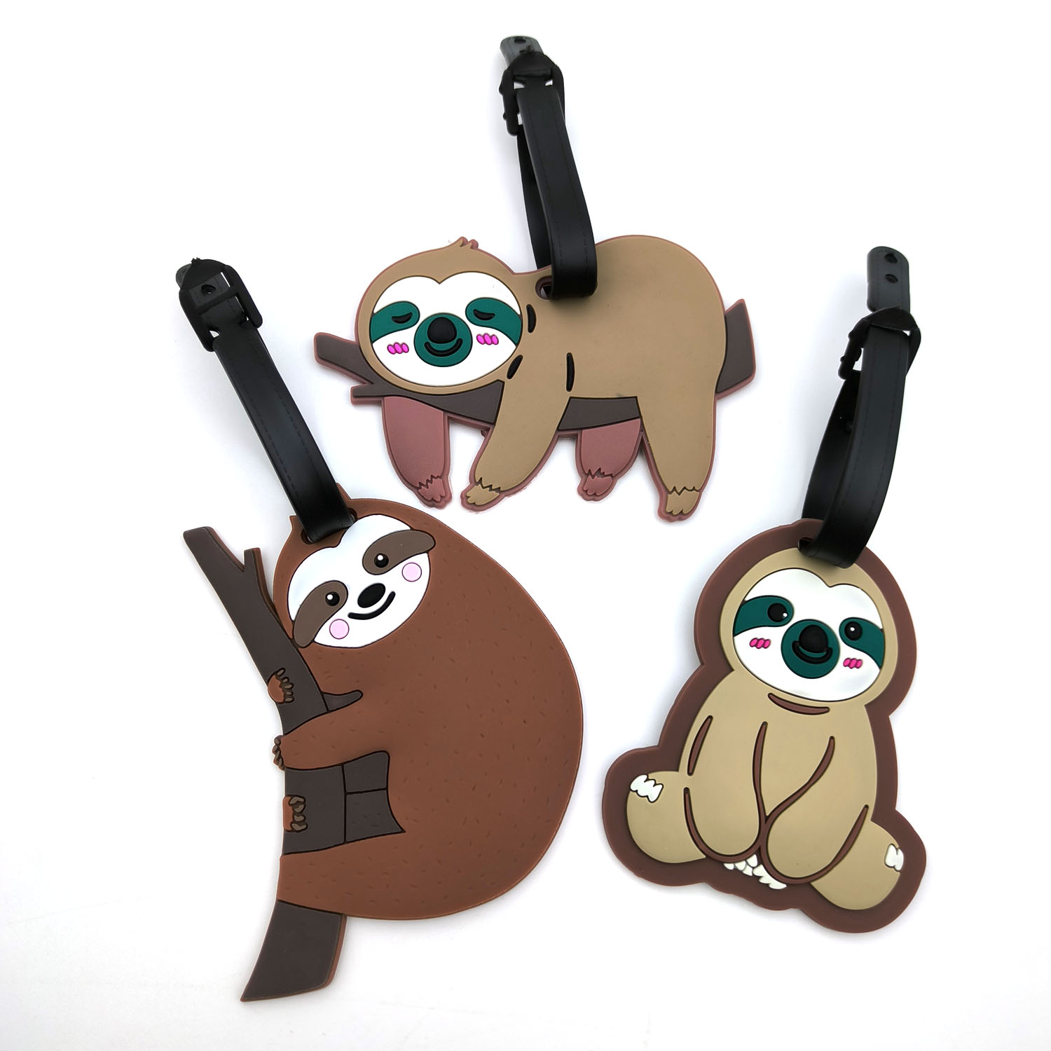 Travel Accessories India - 1 pc/3 pcs ใหม่ล่าสุดอุปกรณ์เสริมกระเป๋าเดินทาง Creative Sloth