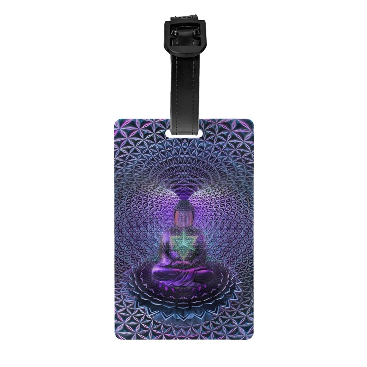 Travel Accessories India - Custom อินเดีย Mandala Zen พระพุทธรูปแท็กกระเป๋าเดินทางความเป็นส่วนตัวป้องกันสัมภาระแท็กกระเป๋าเดินทางป้ายกระเป๋าเดินทาง