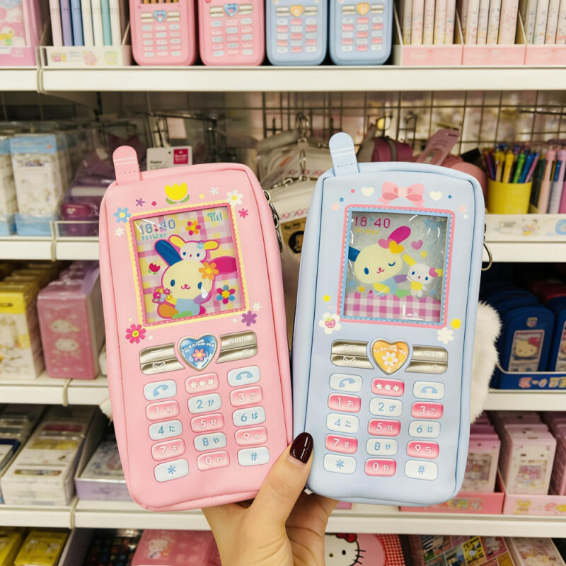 Luggage Cover Protector - กระเป๋าใส่ดินสอรูปโทรศัพท์ Kawaii Usahana ลายการ์ตูนน่ารัก ความจุเยอะ สำหรับนักเรียน