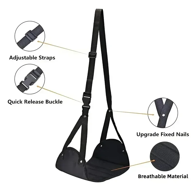 แบบพกพาปรับ Footrest Hammock ส - Travel Accessories Long Flight บทวิจารณ์และราคา