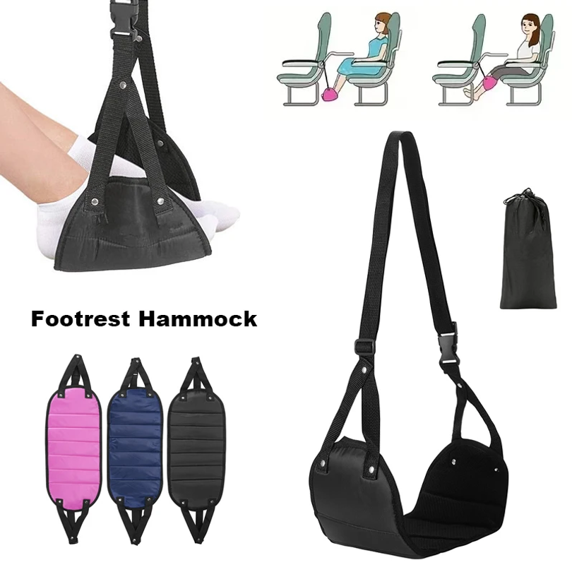 เปลญวนพักเท้าแบบพกพาปรับได้สำห - Travel Accessories Long Flight บทวิจารณ์และราคา