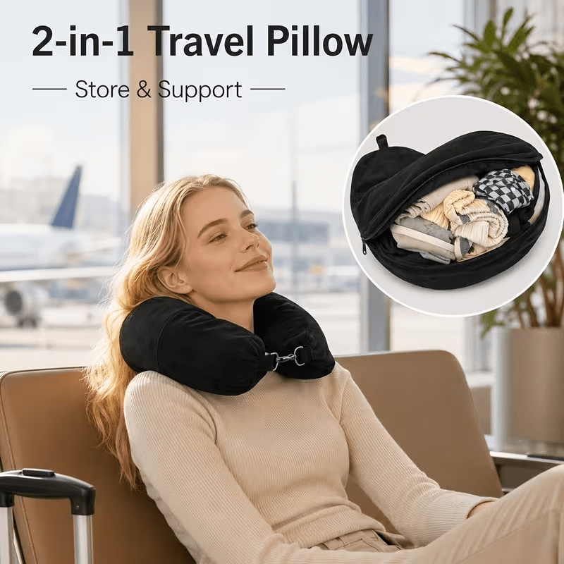 1 ชุดปลอกหมอนรูปตัวยู สามารถใส - Travel Accessories Long Flight บทวิจารณ์และราคา
